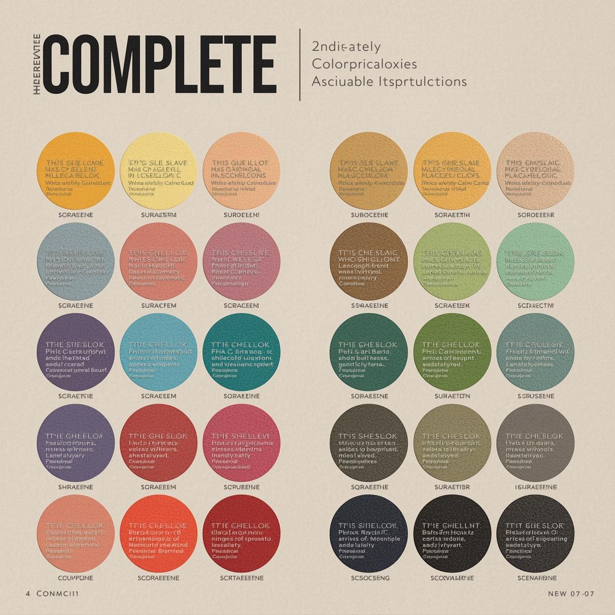 Komplet farveguide med psykologiske indsigter